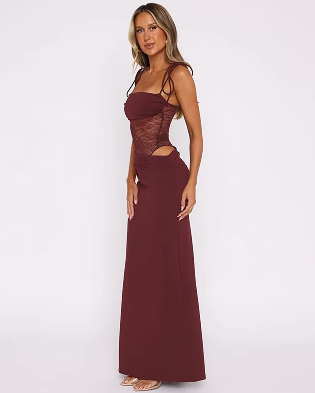 Jacqueline | Mesh Maxi Dress