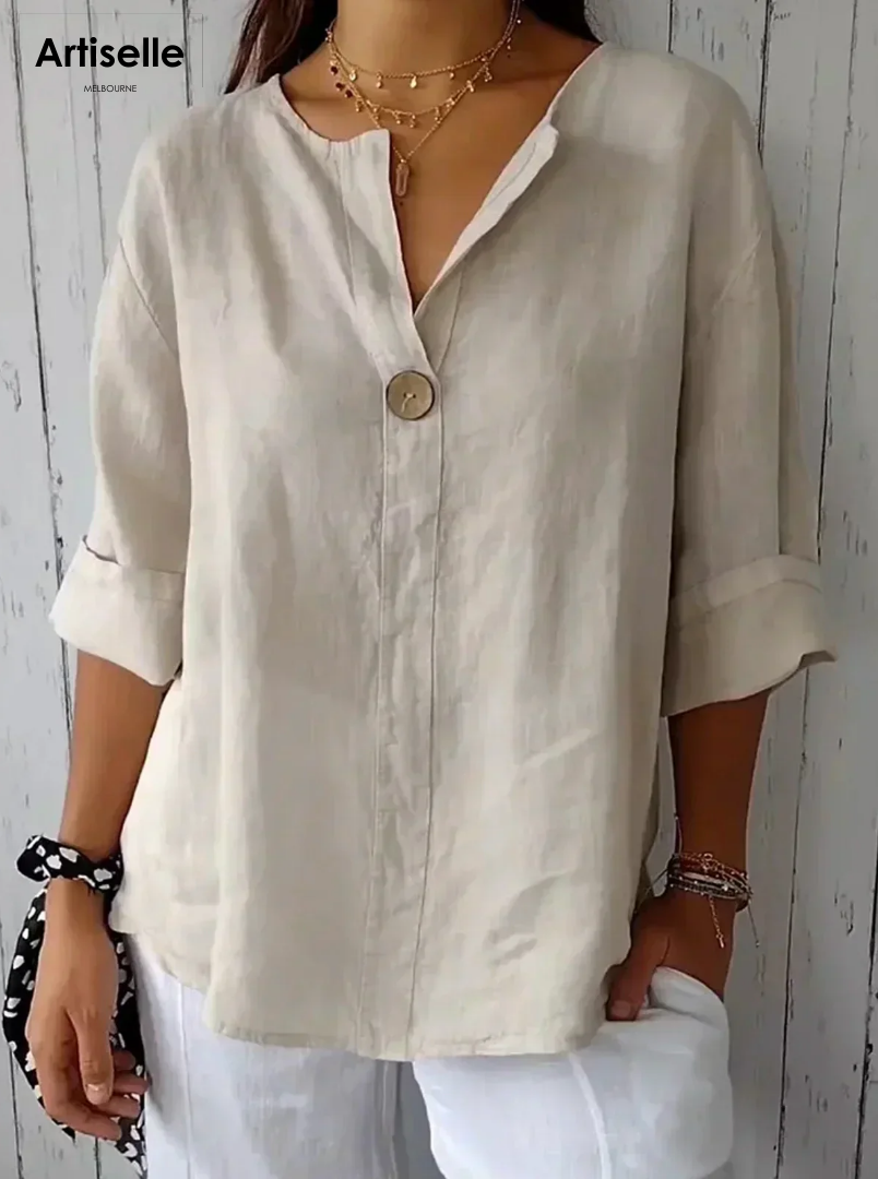 Nona | Casual V-Neck Blouse
