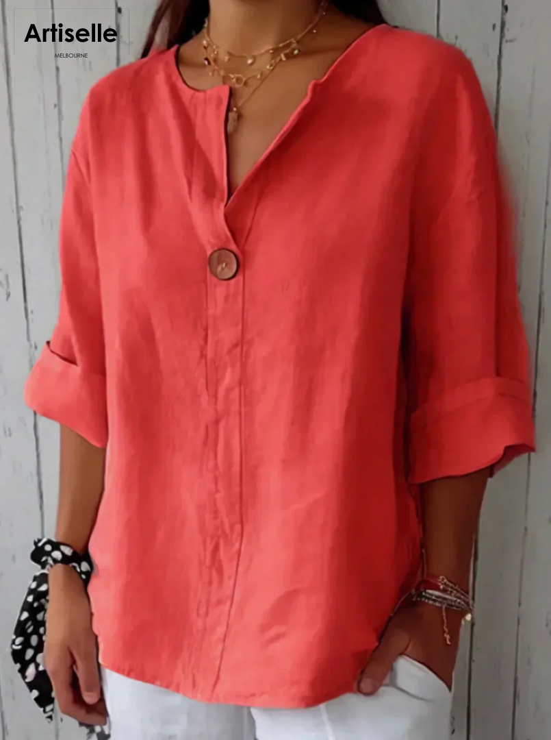 Nona | Casual V-Neck Blouse