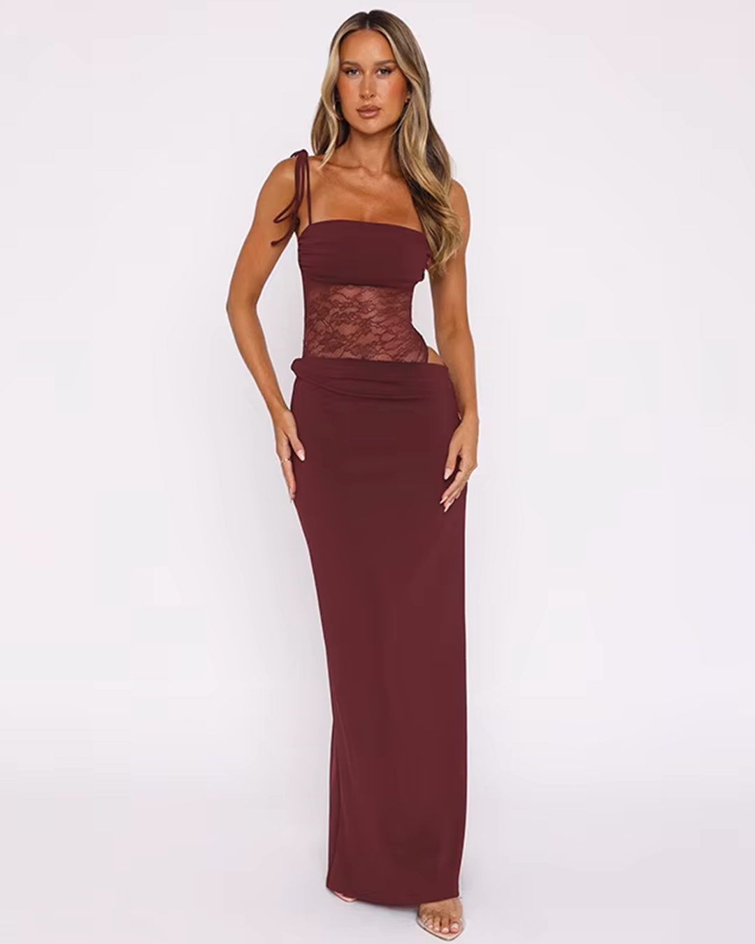 Jacqueline | Mesh Maxi Dress