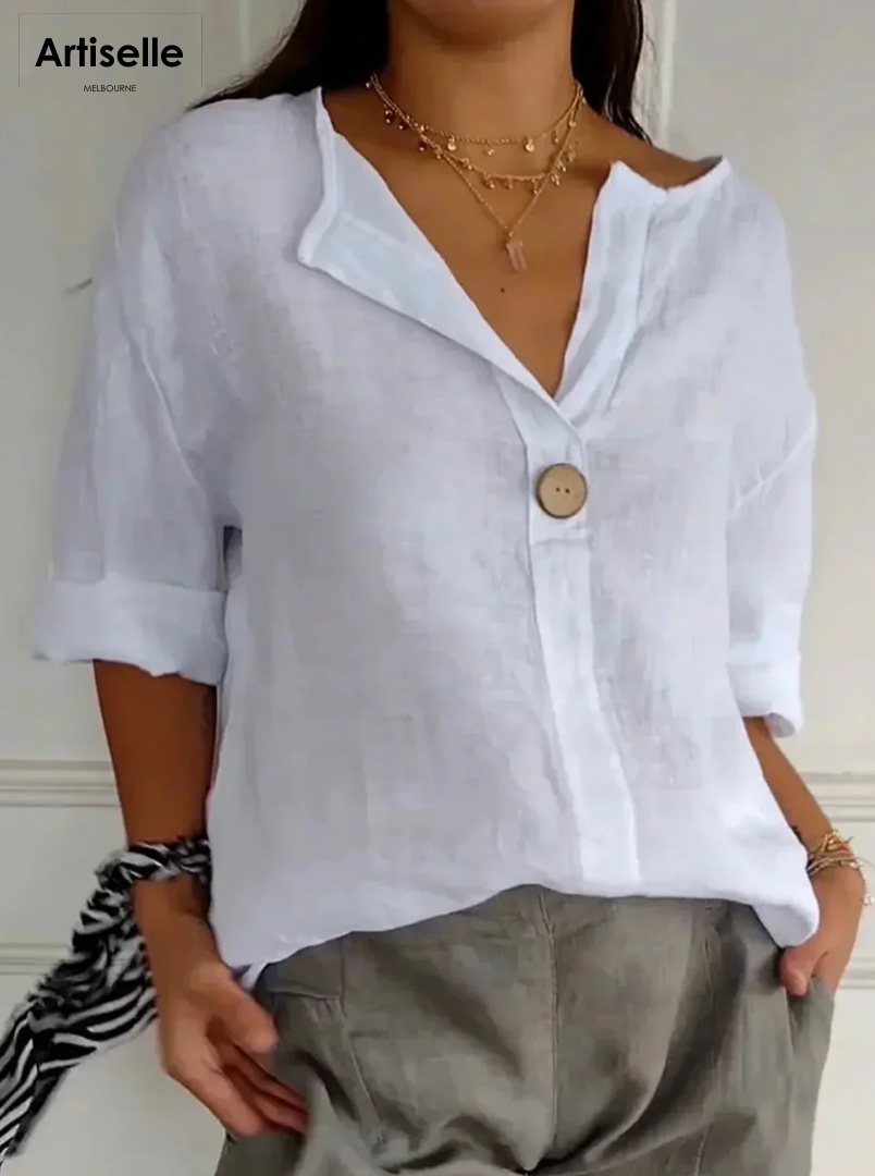 Nona | Casual V-Neck Blouse