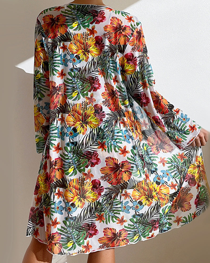 Keilani | Tropical Print Bikini and Cover-Up Edition