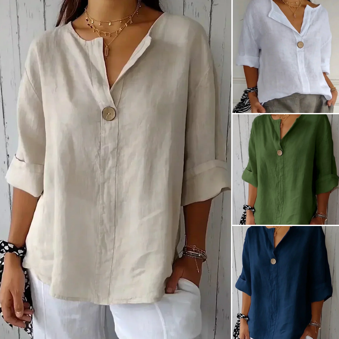 Nona | Casual V-Neck Blouse