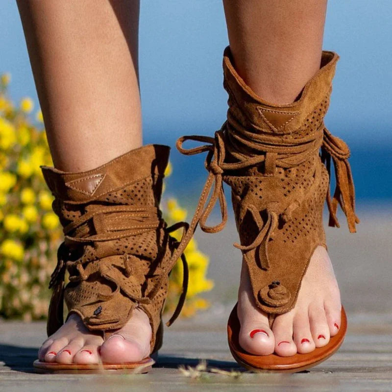Zahara | Fringe Accent Sandals