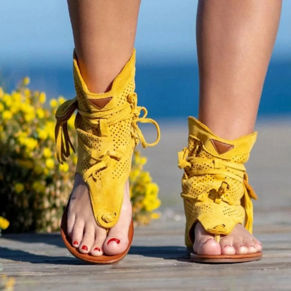 Zahara | Fringe Accent Sandals