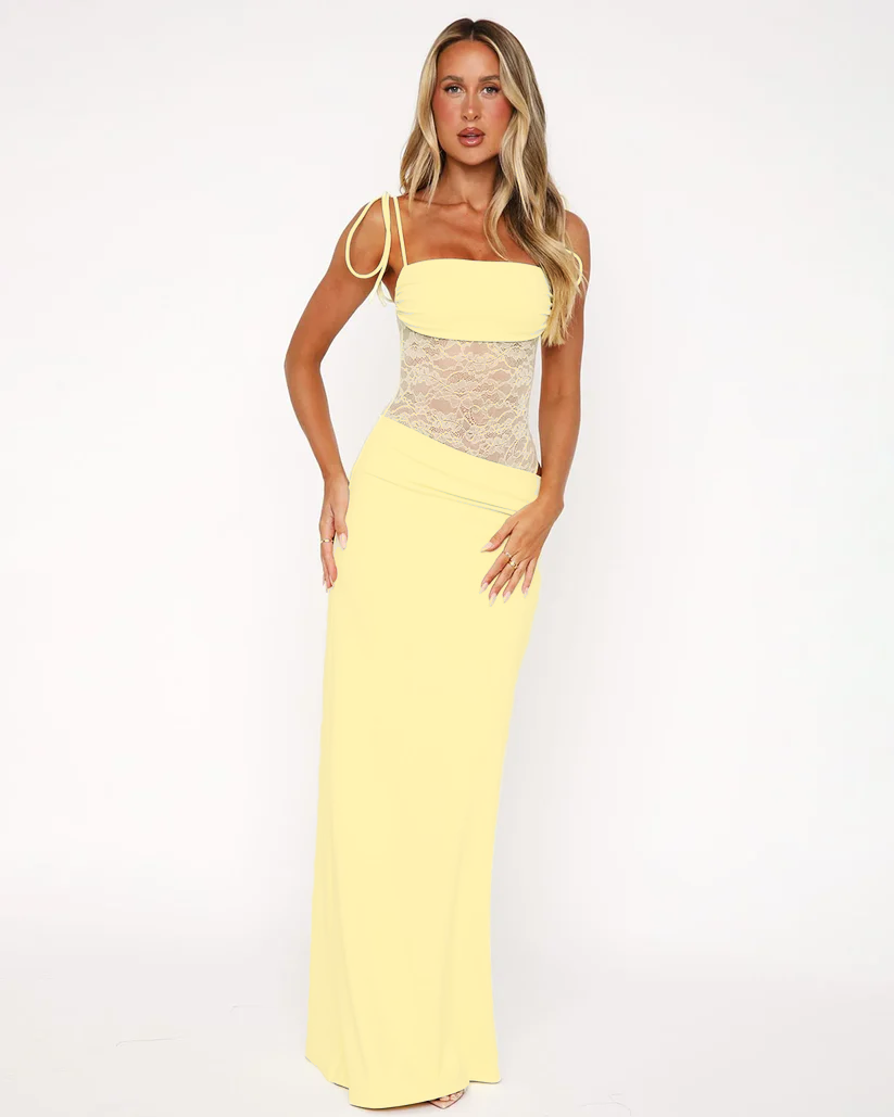 Jacqueline | Mesh Maxi Dress